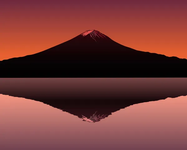 富士神圣的山 — 图库矢量图片