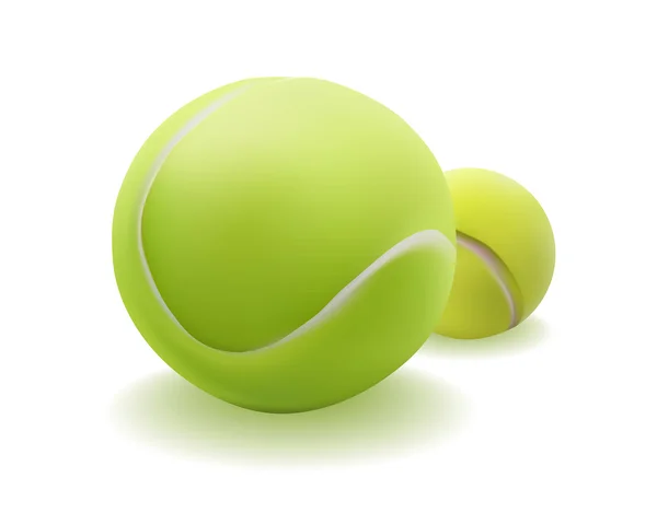 Balle vert clair pour tennis — Image vectorielle