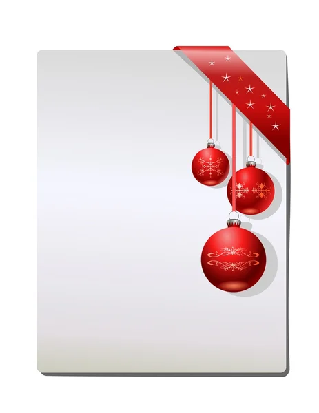 Noel hediyesi sayfası, vektör — Stok Vektör