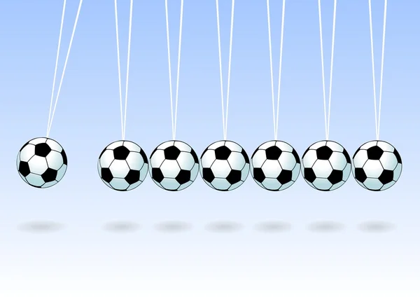 Balanceakt beim Fußball — Stockvektor