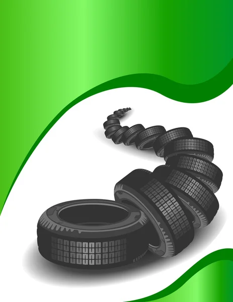 Brand new tires — Stock Vector