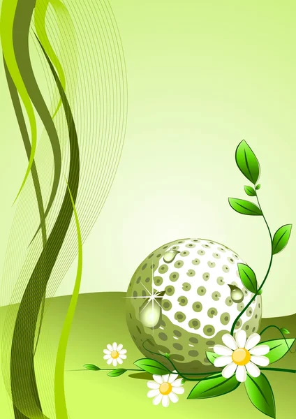 ゴルフのベクトルの背景 — ストックベクタ