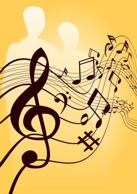 Music abstract background clipart