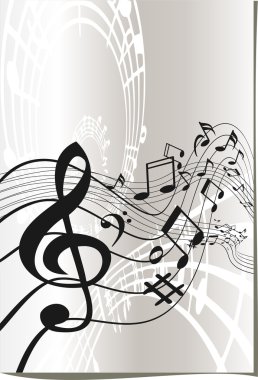 Music abstract background clipart