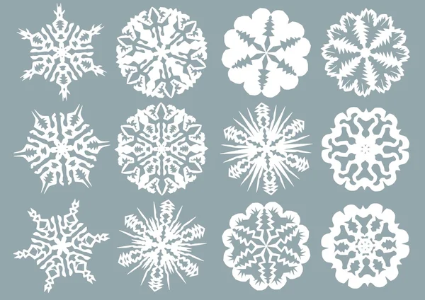 Flocons de neige — Image vectorielle