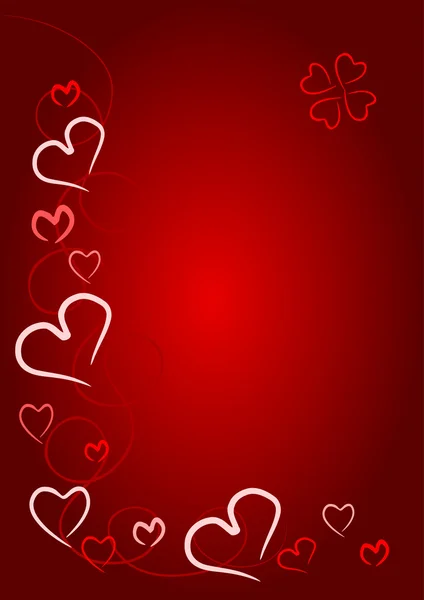 Sevgililer günü kalp arka plan — Stok Vektör