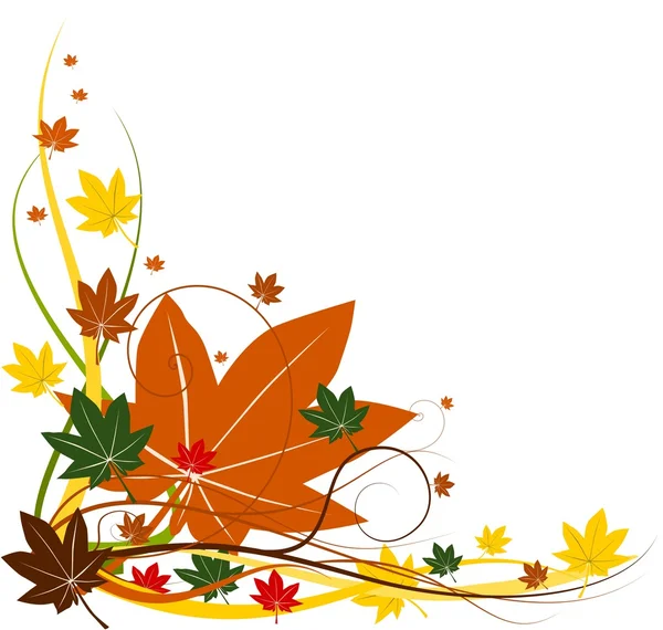 Höstens vektor floral bakgrund — Stock vektor