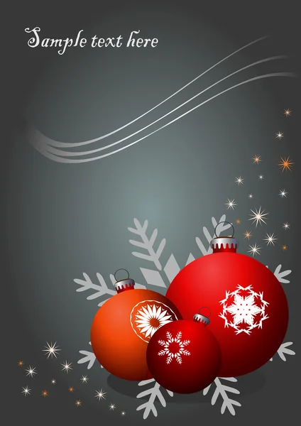 Page cadeau de Noël — Image vectorielle