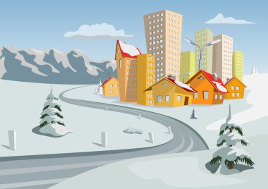 Vector city clipart