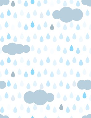 Rain and clouds clipart
