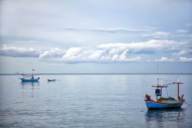 Small Fishing boats clipart