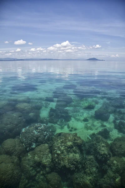 Paisagem exótica com recife de coral — Fotografia de Stock