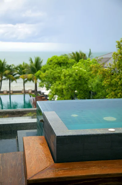 Luxurious Holiday Home Thailand Asia View Pool Ocean — Stock Photo, Image