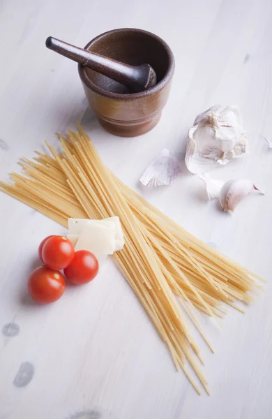 Ingredience jídlo těstoviny — Stock fotografie