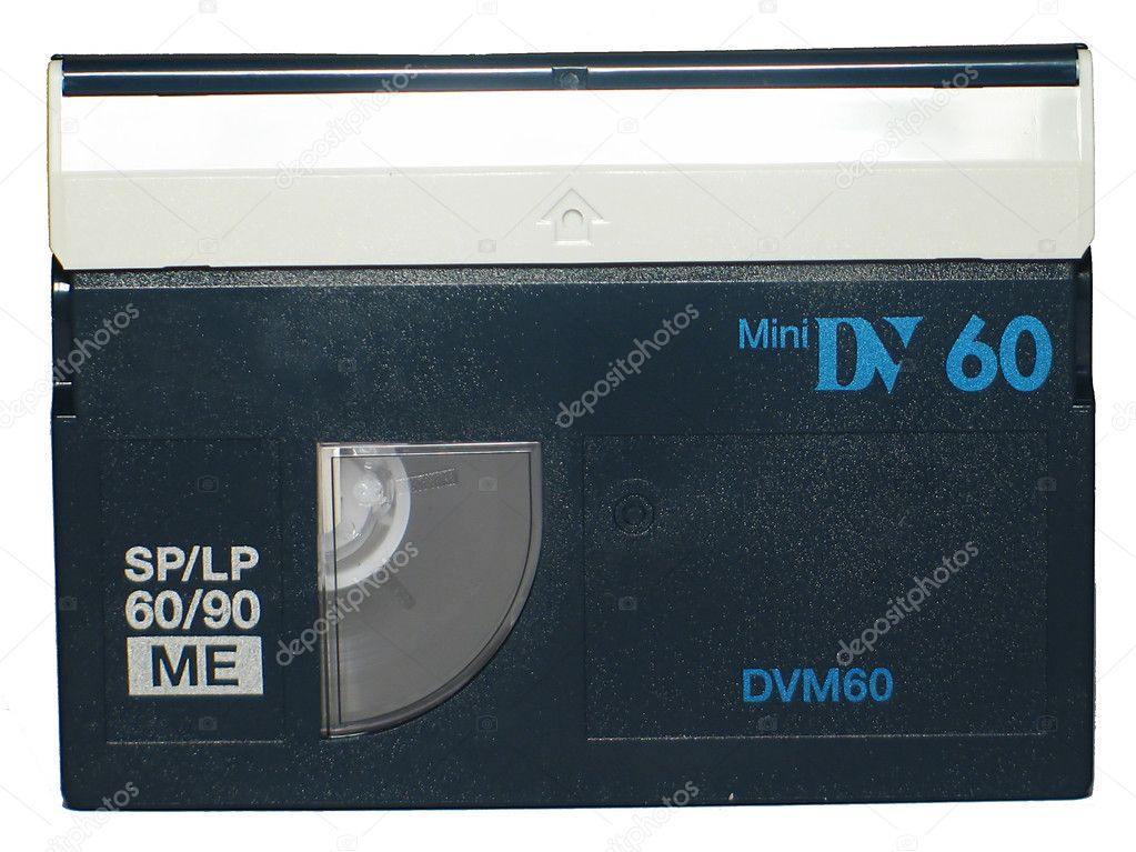 Mini DV cassette,object isolated