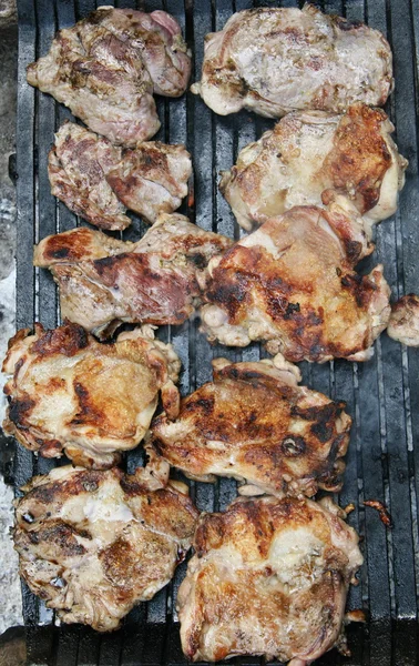 Barbecue, Servische voedsel close-up — Stockfoto