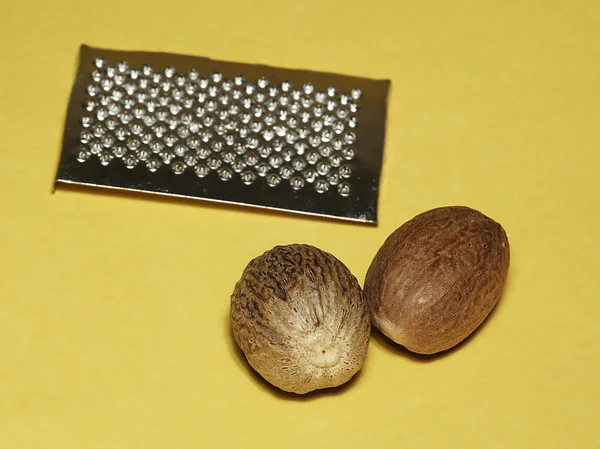 Nutmeg (myristica fragrans) — Stock Photo, Image