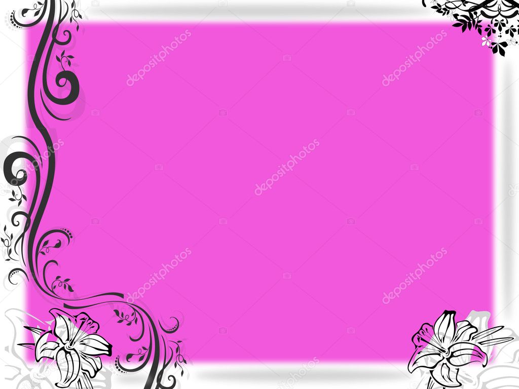 Pink notice card
