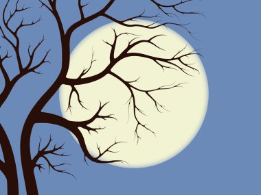 Spooky tree clipart