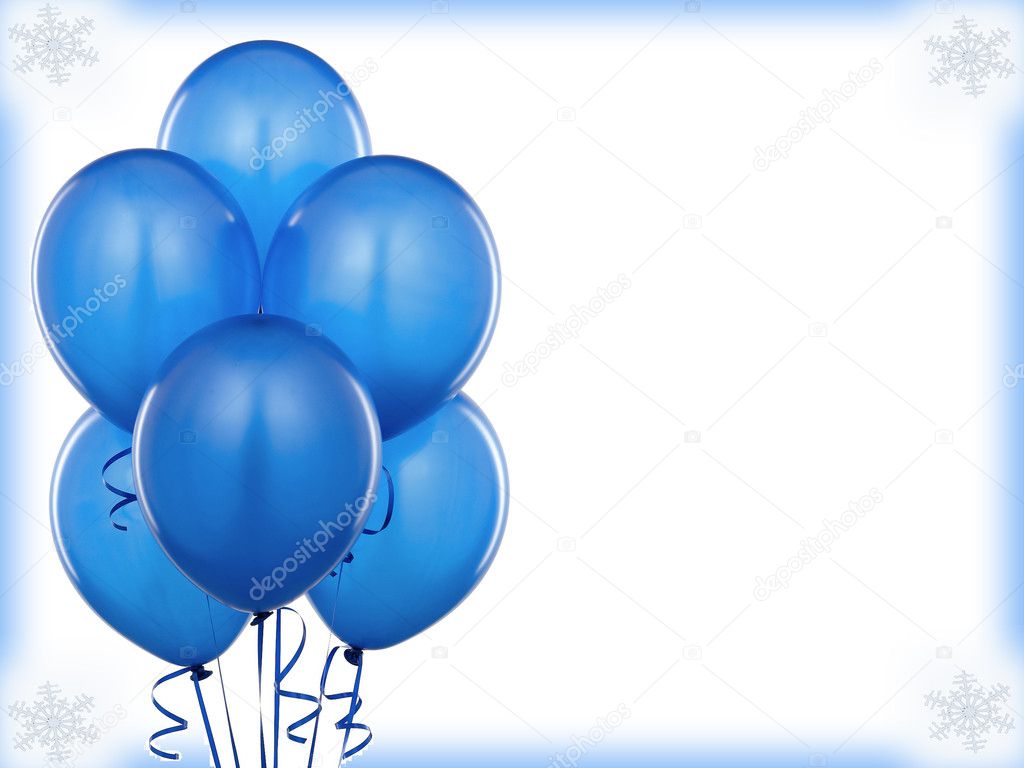 Blue baloons