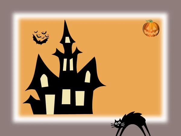Halloween-Burg — Stockfoto