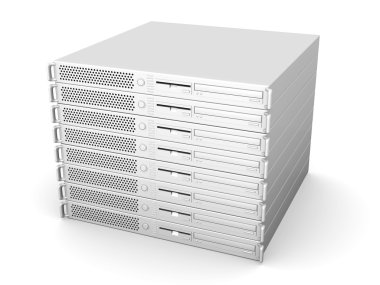 19inch Server Stack clipart