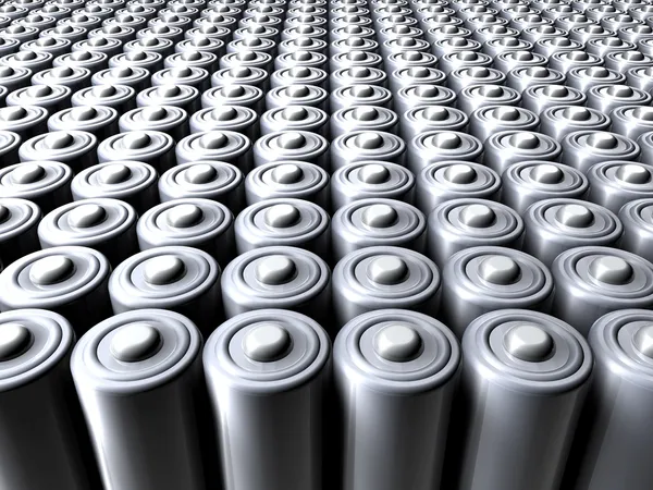 Sea of Batteries — Stock Photo, Image