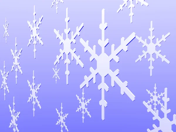Ornamentos floco de neve — Fotografia de Stock