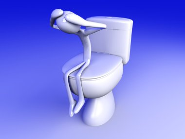 Toilet depression clipart