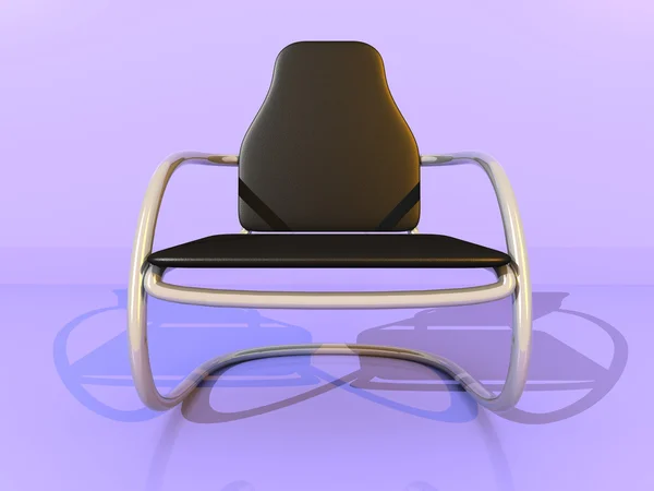 Черный стул — стоковое фото