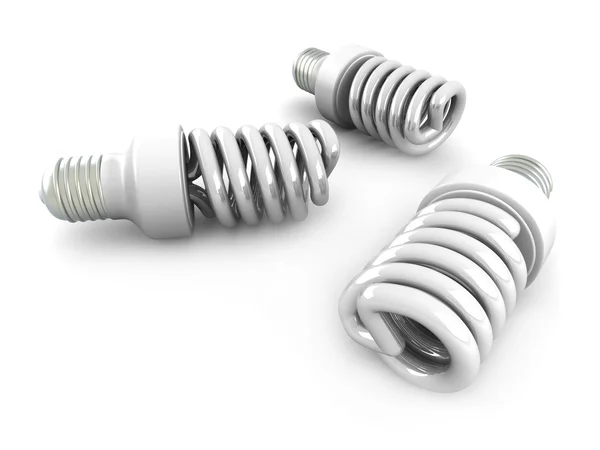Lâmpadas de poupança de energia — Fotografia de Stock