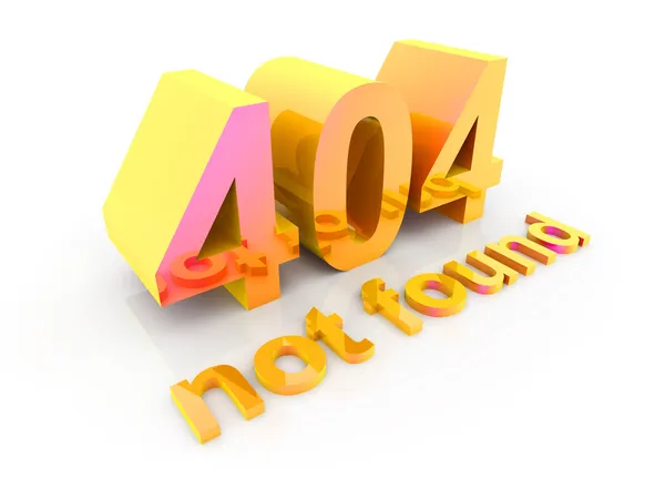 404 — Stock Photo, Image