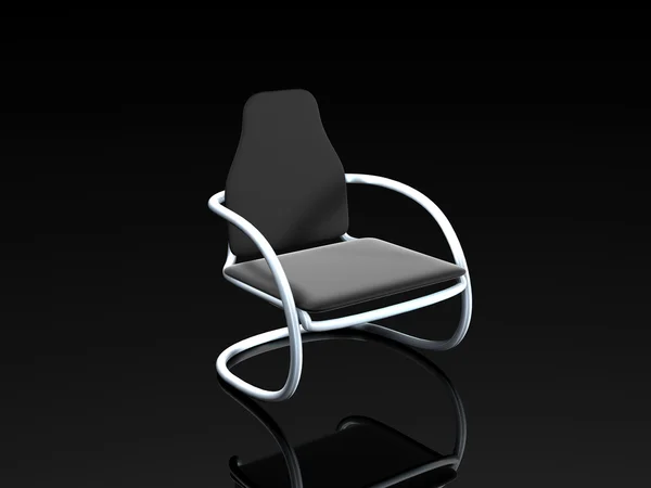 Design židle černá — Stock fotografie