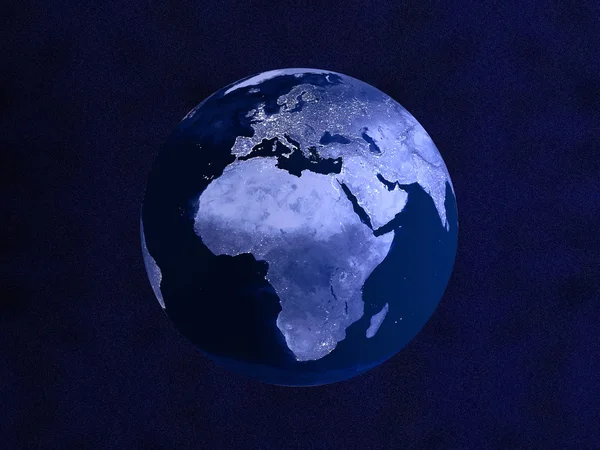 Nachtelijke globe — Stockfoto