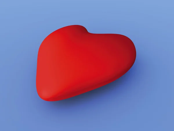 Coração em Azul — Fotografia de Stock