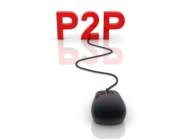 P2P — Fotografia de Stock
