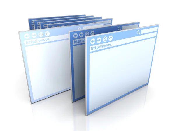 Selected Browser Window — Stock Photo, Image