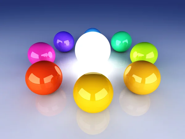 Enlightened Color wheel — Stock Photo, Image