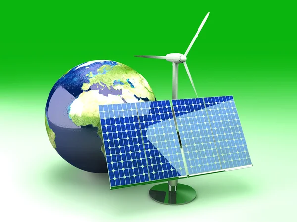 Alternative Energy - Europe — Stock Photo, Image