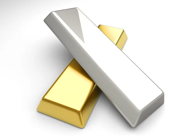 Złoto i srebro — Zdjęcie stockowe