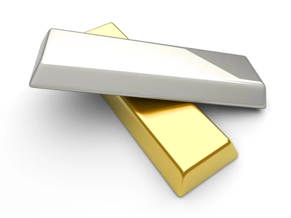 stock image Gold and Silver