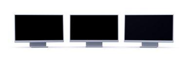 Three HDTVs clipart