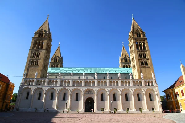 Katedra w pecs — Zdjęcie stockowe