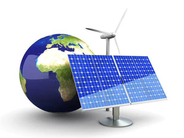 Alternative energie - europa Stockbild