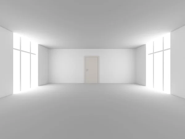 Дверь в пустой комнате — стоковое фото