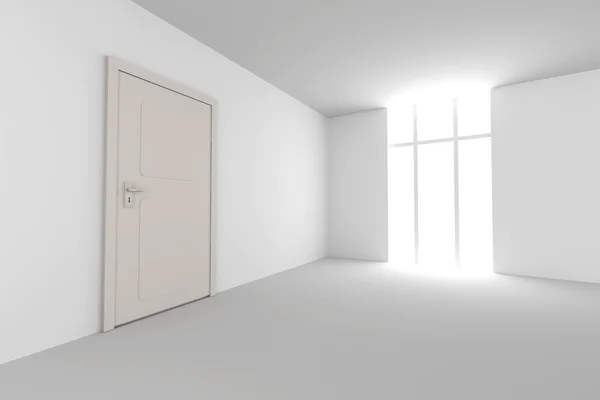 Puerta en una habitación vacía — Foto de Stock