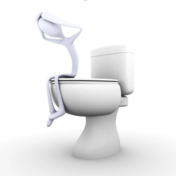Toilet depression — Stock Photo, Image