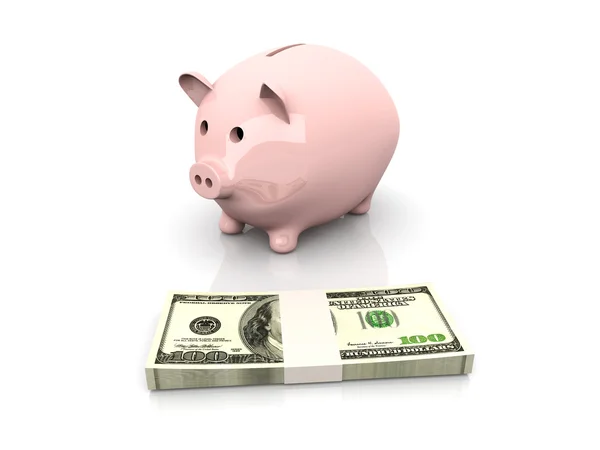 Piggy bank saving — Stock Photo, Image