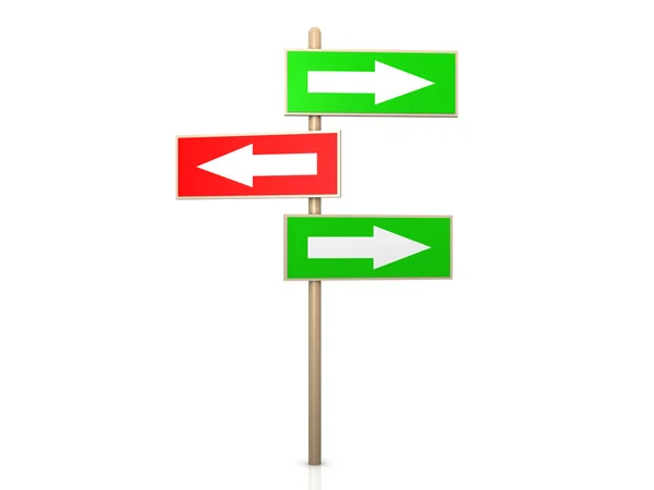 Signpost - Right way — Stock Photo, Image