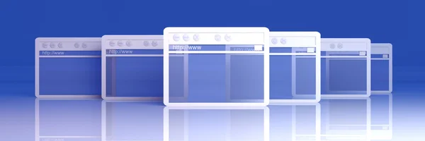 Ventanas del navegador — Foto de Stock